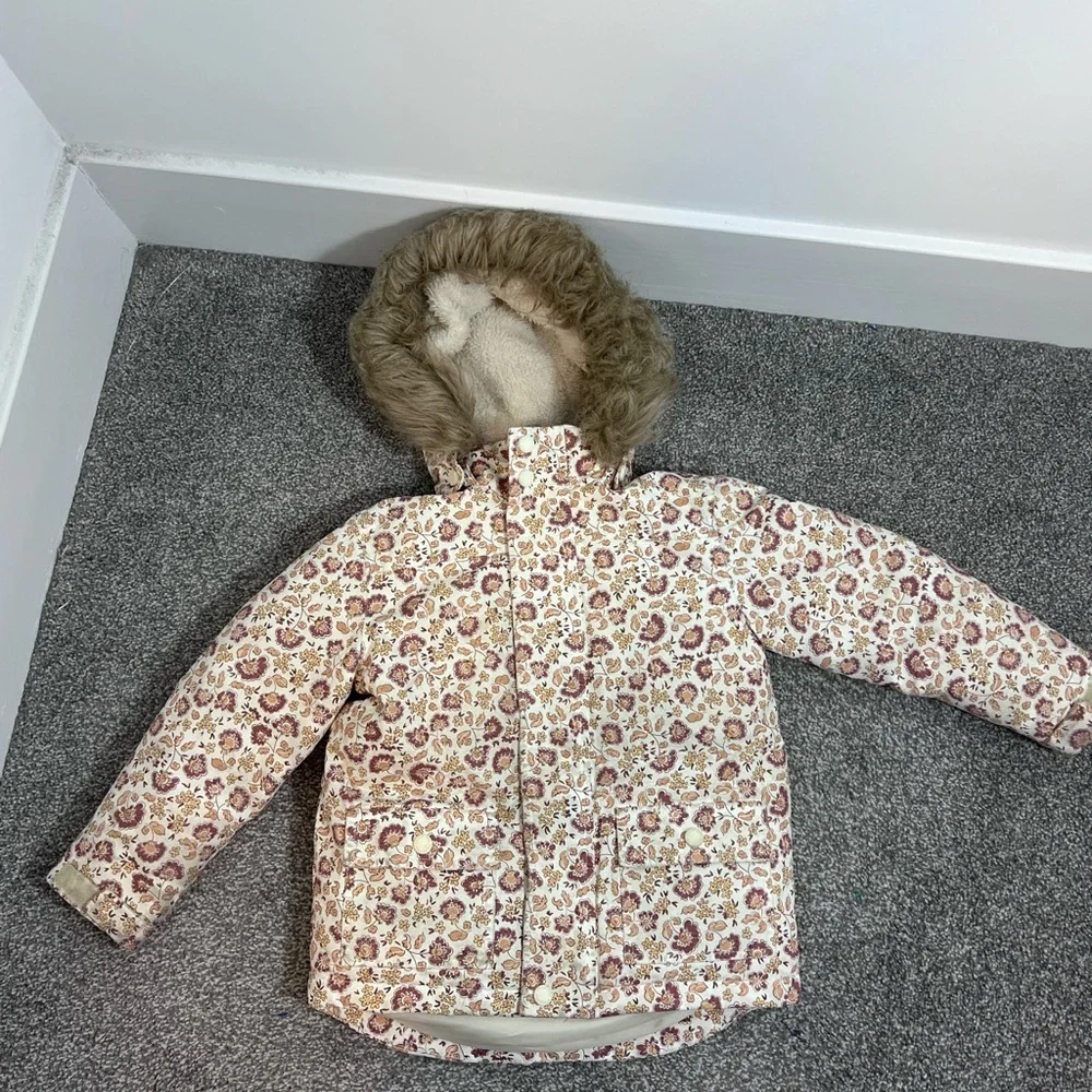 Rylee + Cru Parka Ski Jacket in Magnolia 5-6 years